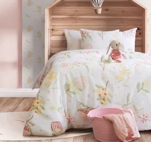 Alice Springs Flannelette Cotton Quilt Cover Set Range Pink