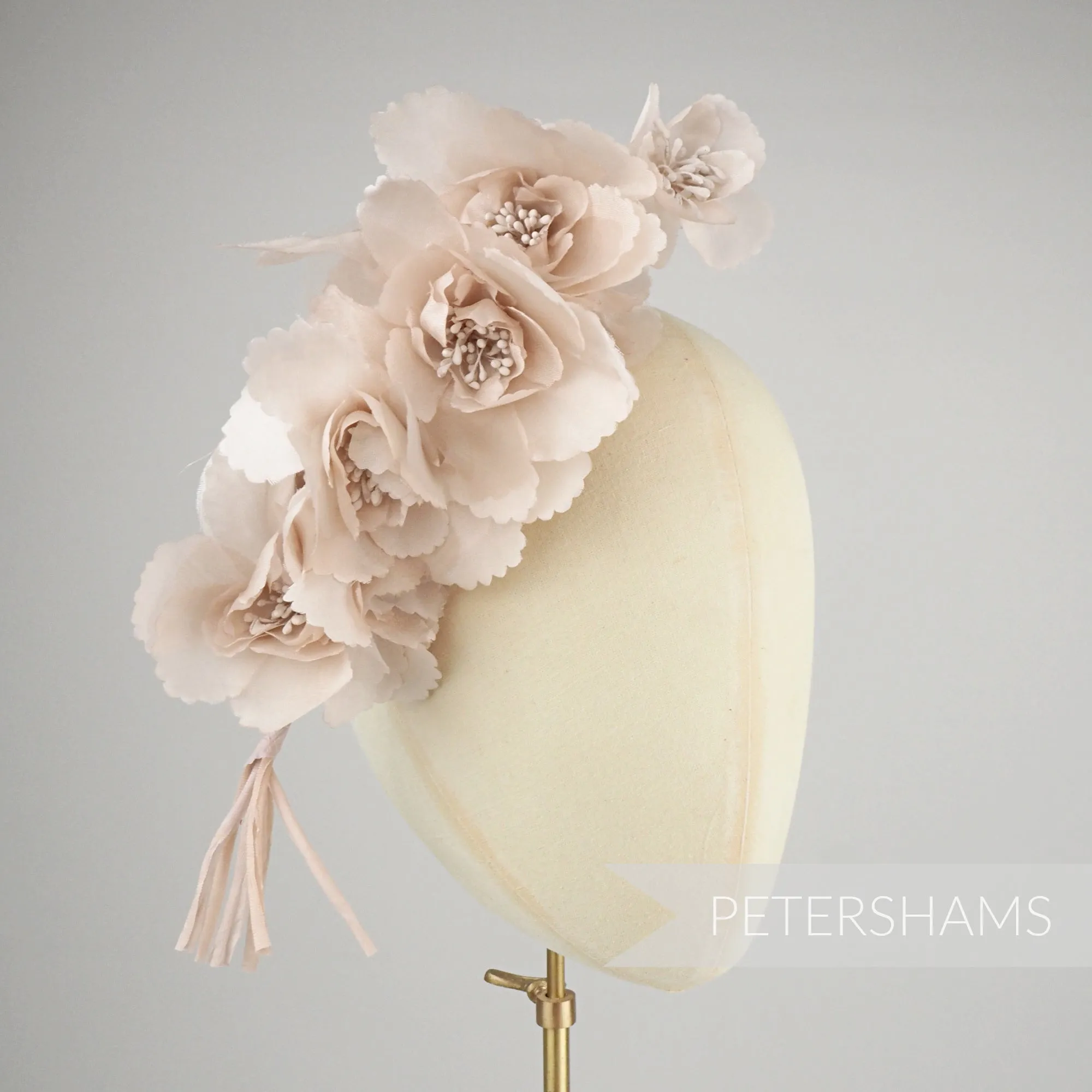 'Amelia' Organza Millinery Flower Hat Mount