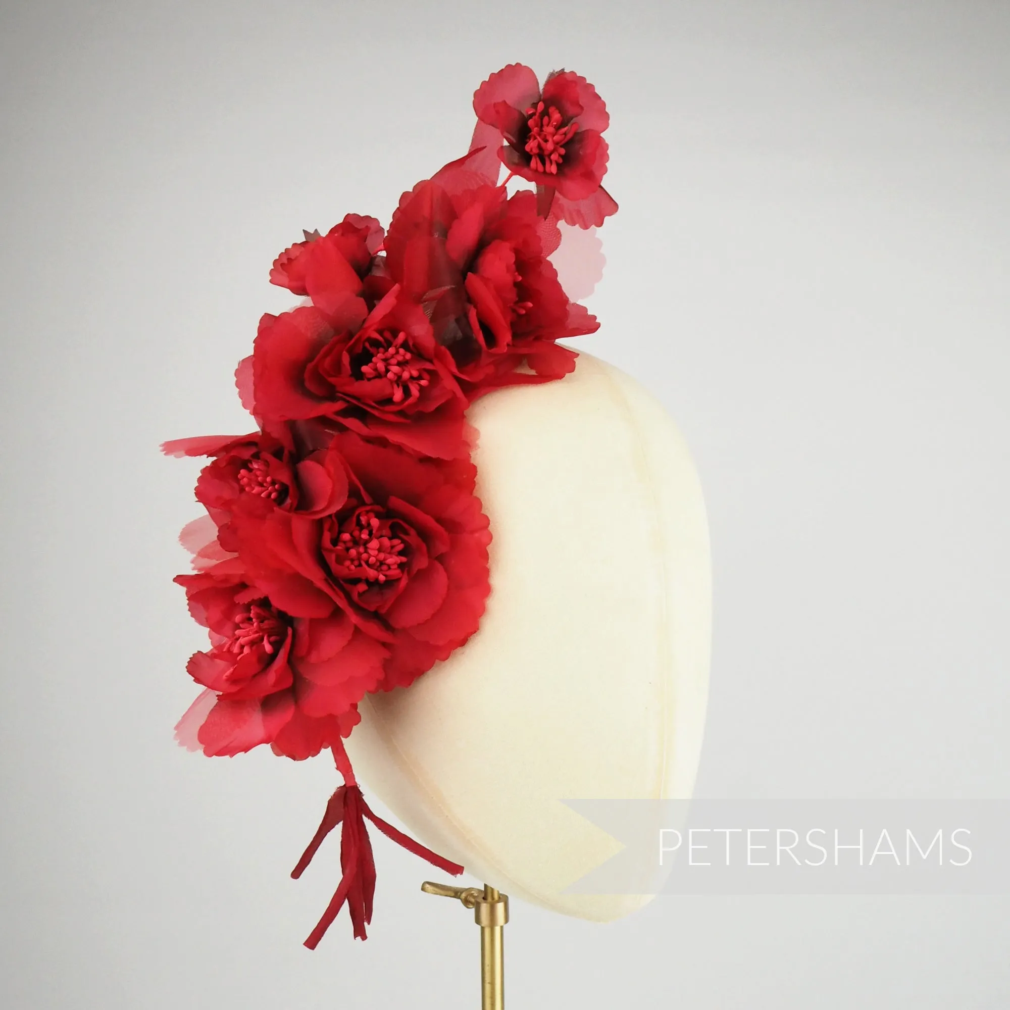 'Amelia' Organza Millinery Flower Hat Mount