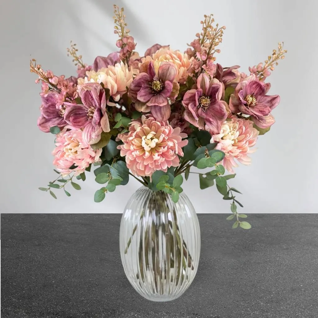 Blush Mauve Artificial Flower Medley