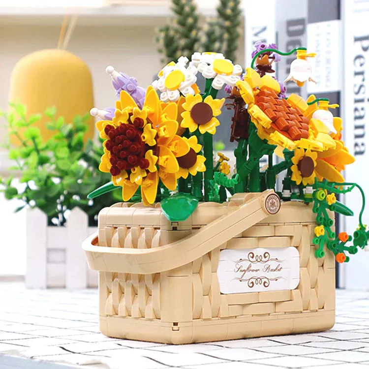 Building Block Basket Bouquet Set