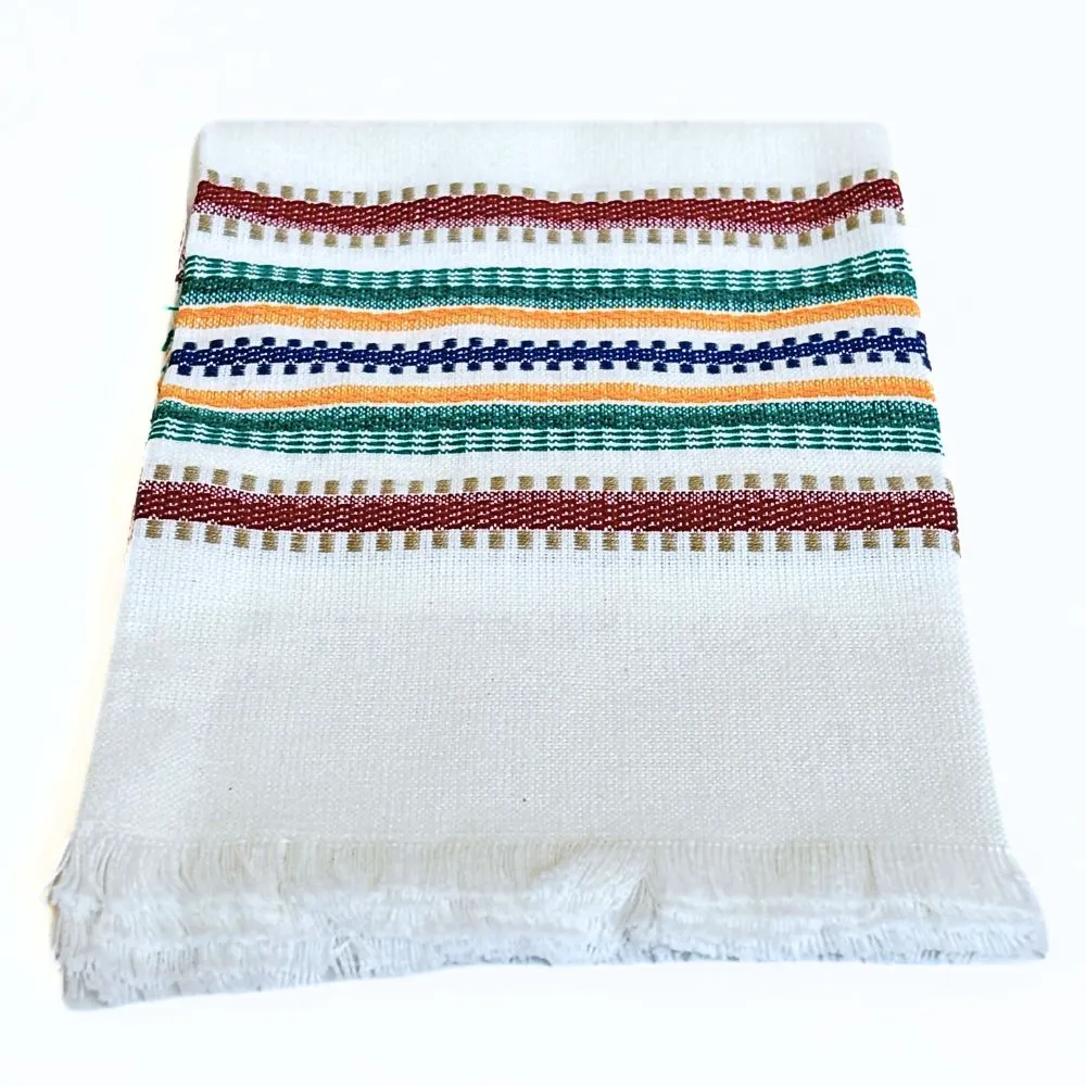 Cotton Kitchen Towel - Deep Color Multi Stripe