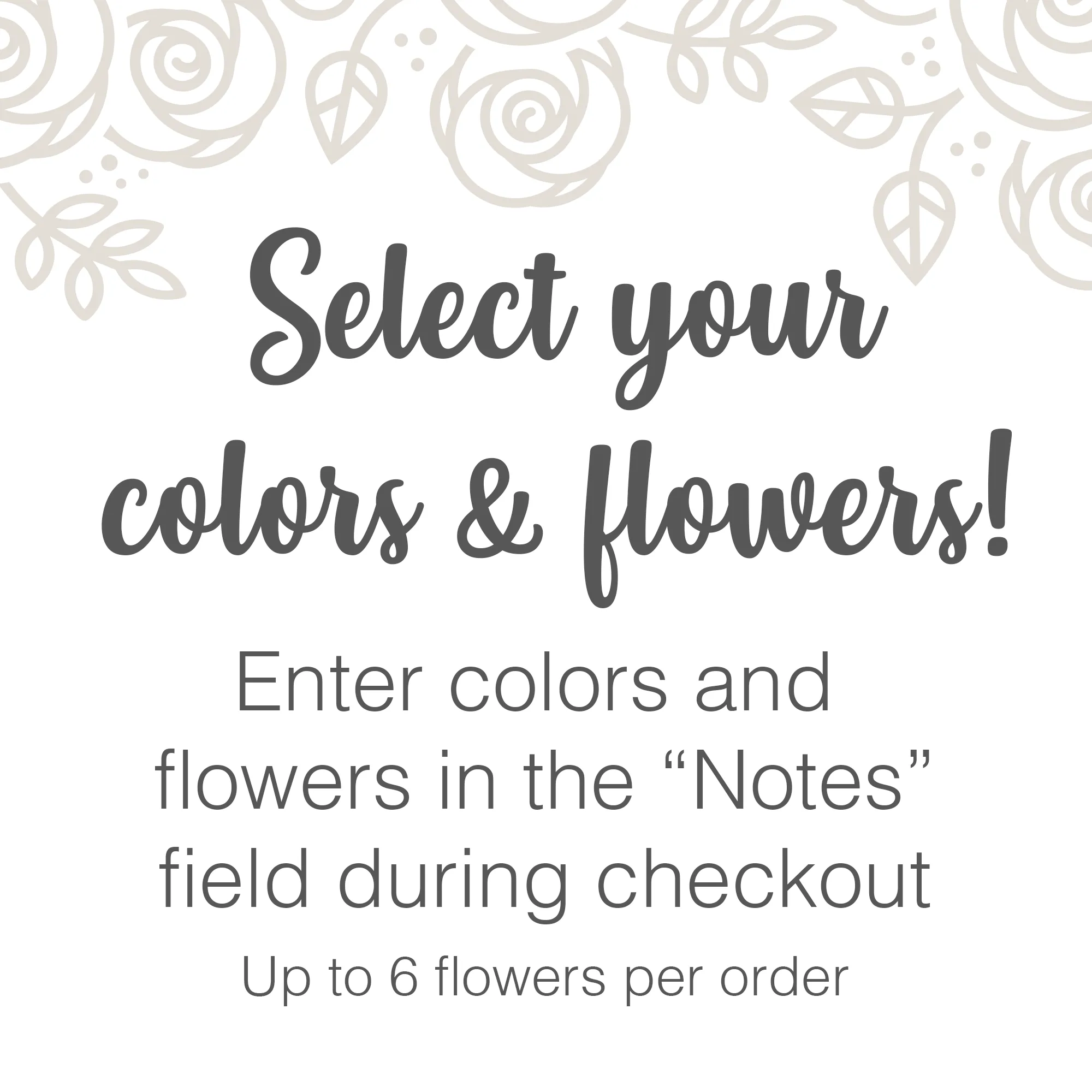 CUSTOM SAMPLE Loose Flowers - MATCH Your Colors!