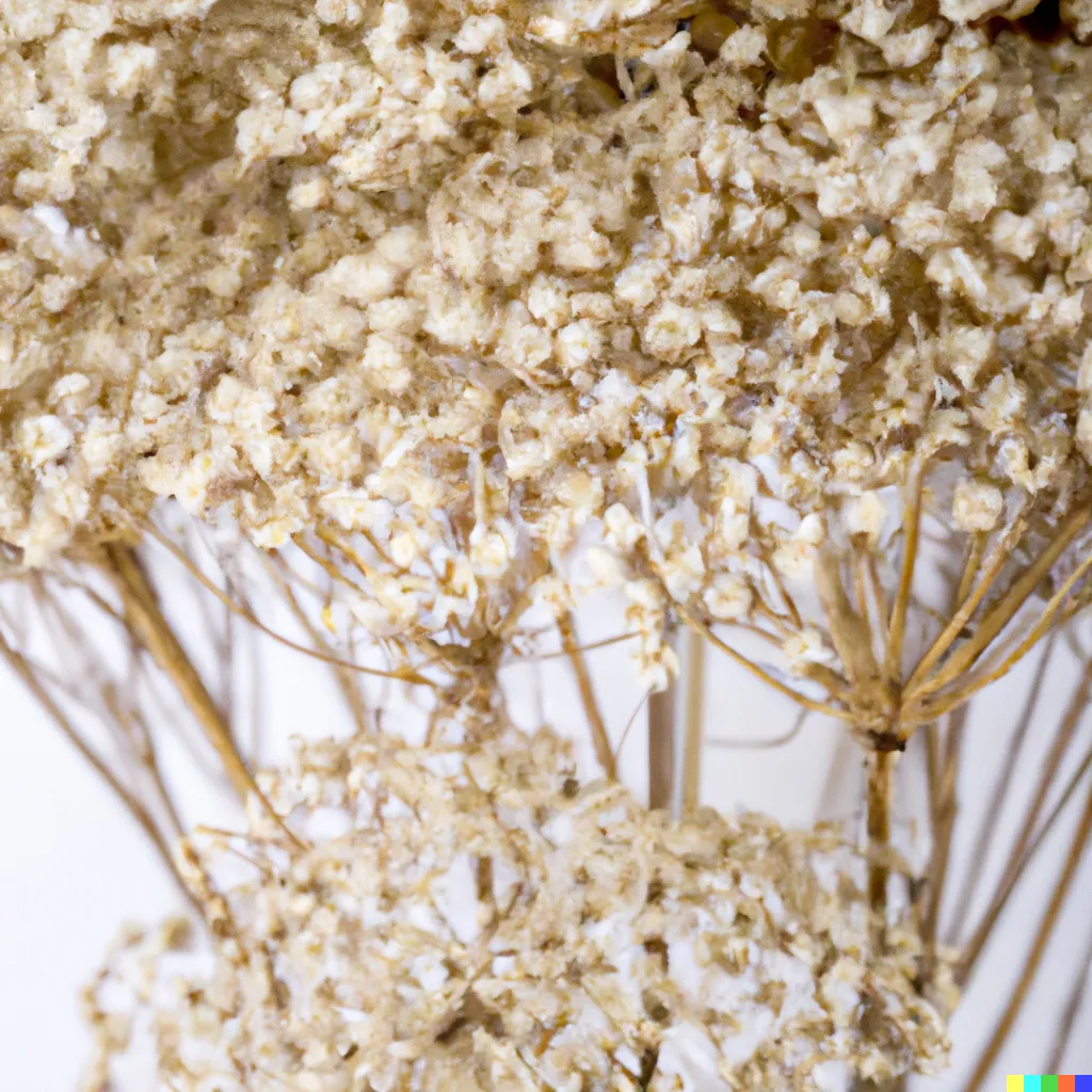 Dried Yarrow Bunches - Bleach White