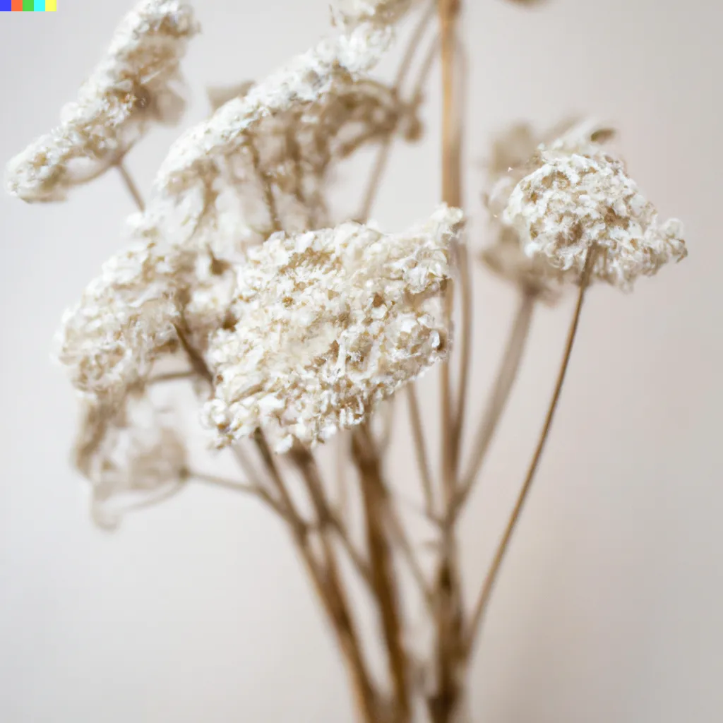 Dried Yarrow Bunches - Bleach White