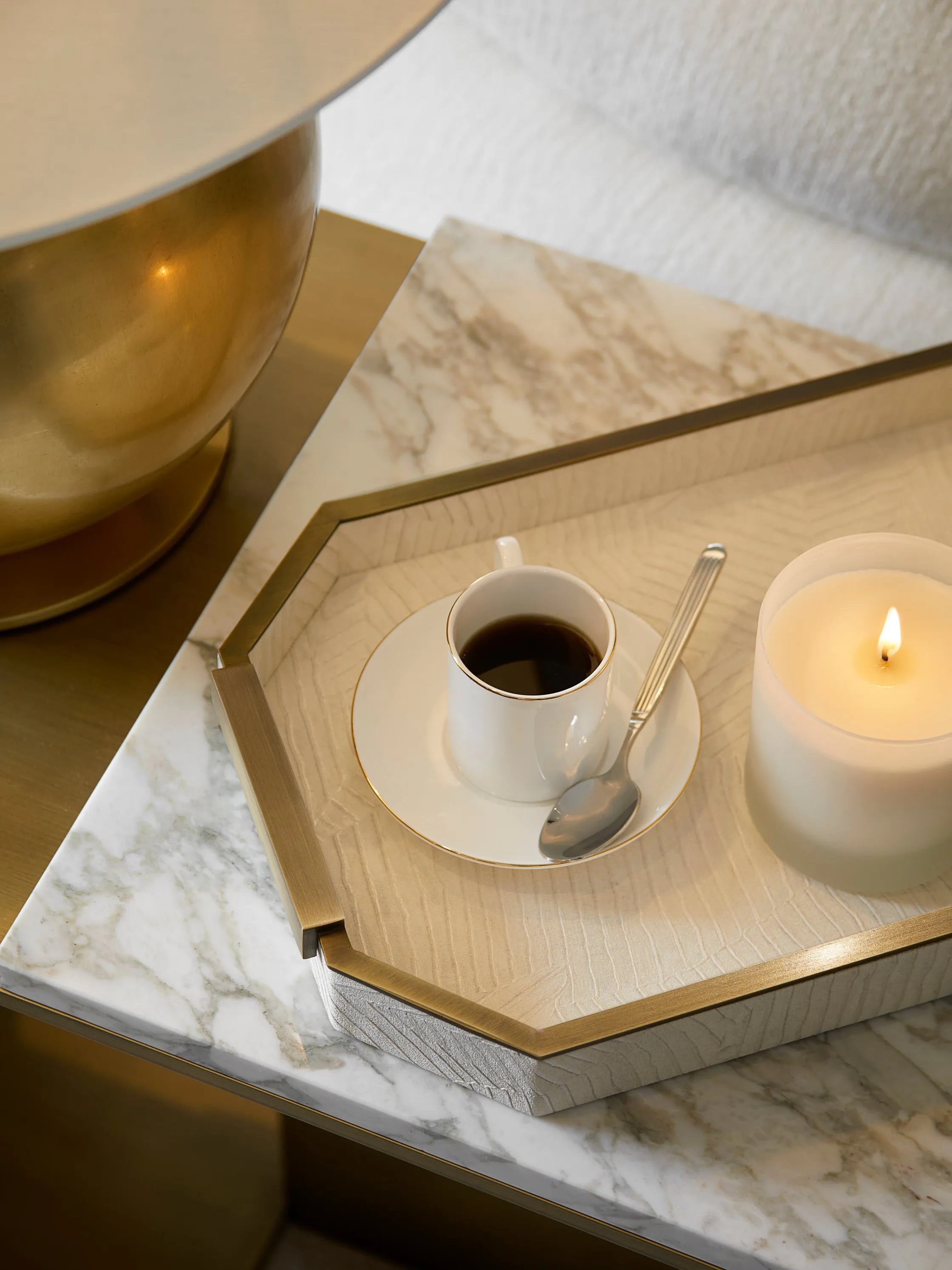 Elemental Rectangular Tray - Ivory