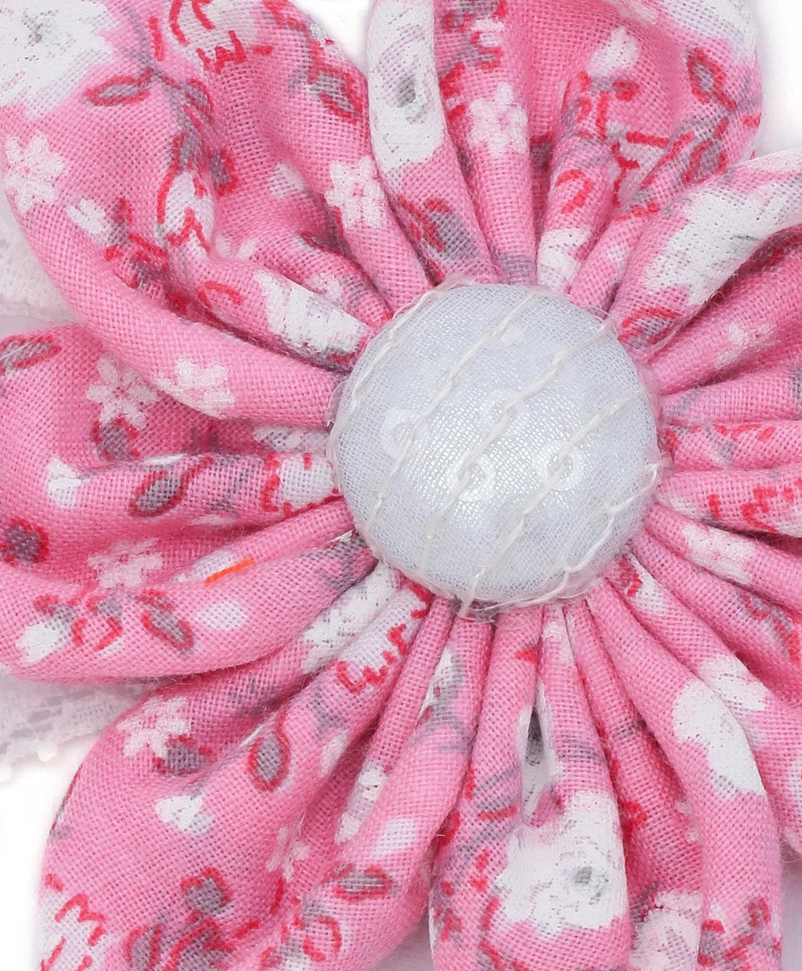 Floral Big Flower Headband - Light Pink