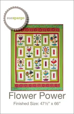 FLOWER POWER Quilt Pattern by Sue Spargo