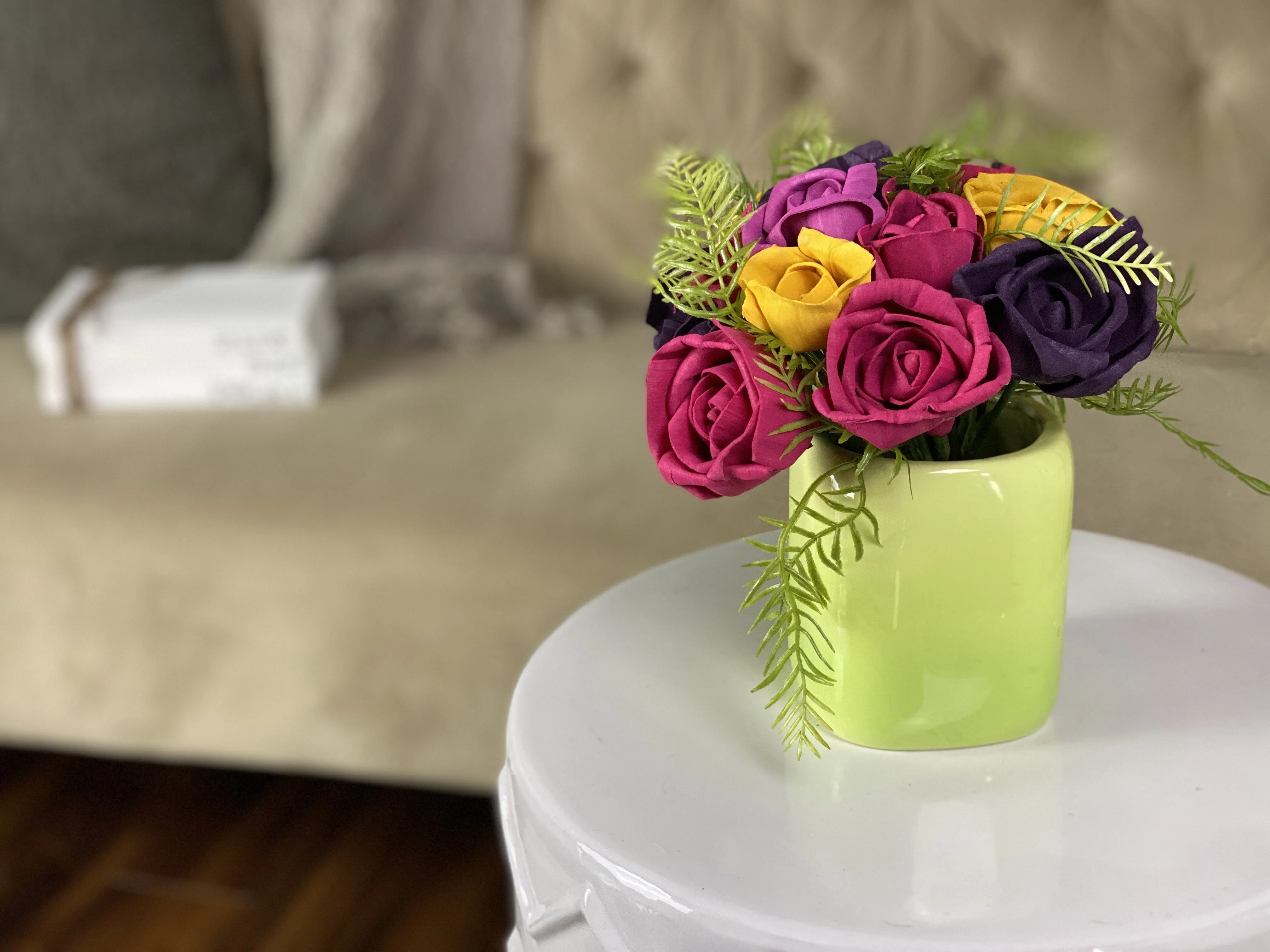 Green Ombre - Garden Picked Tropical Sola Flower Centerpiece