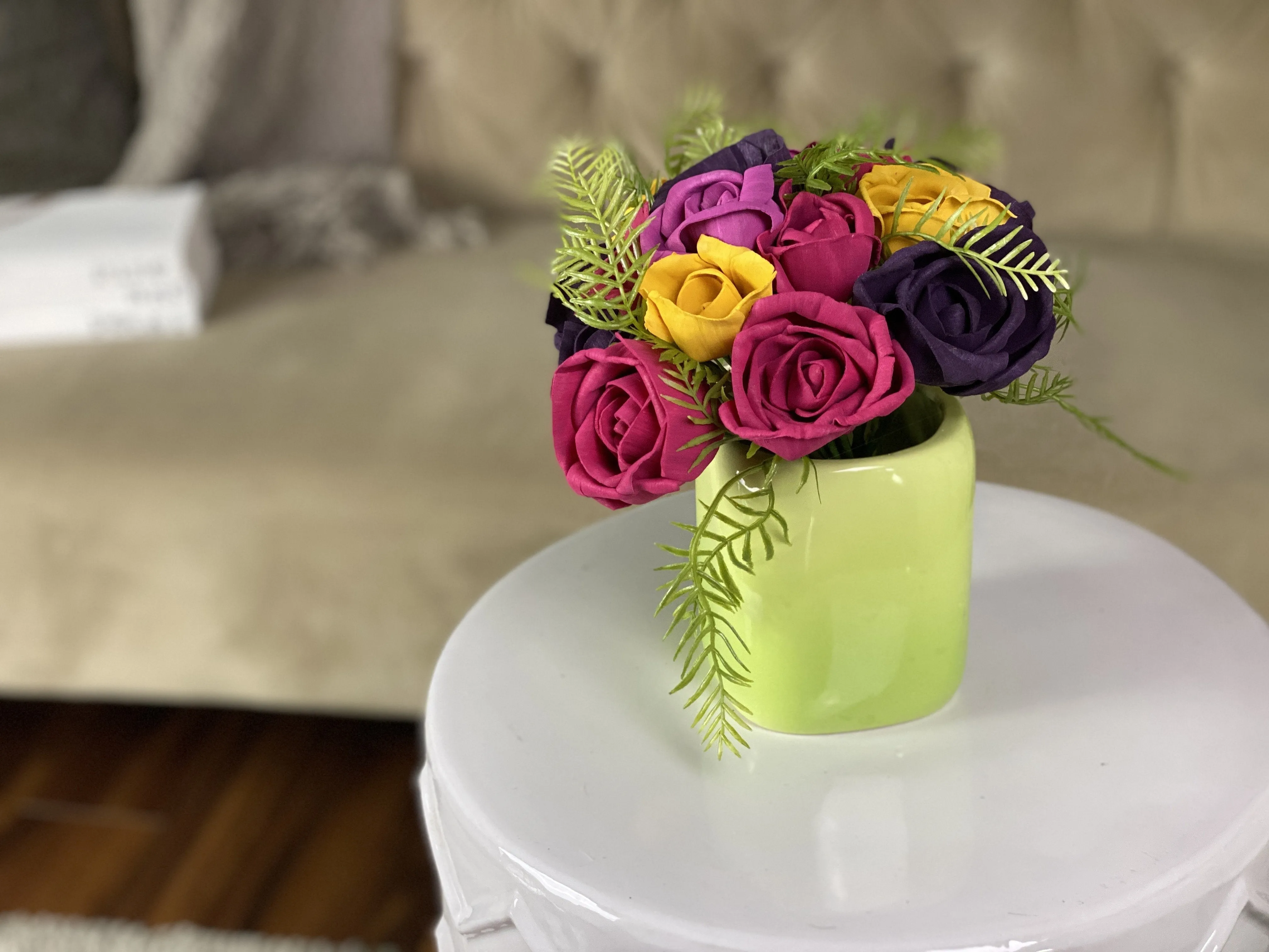 Green Ombre - Garden Picked Tropical Sola Flower Centerpiece