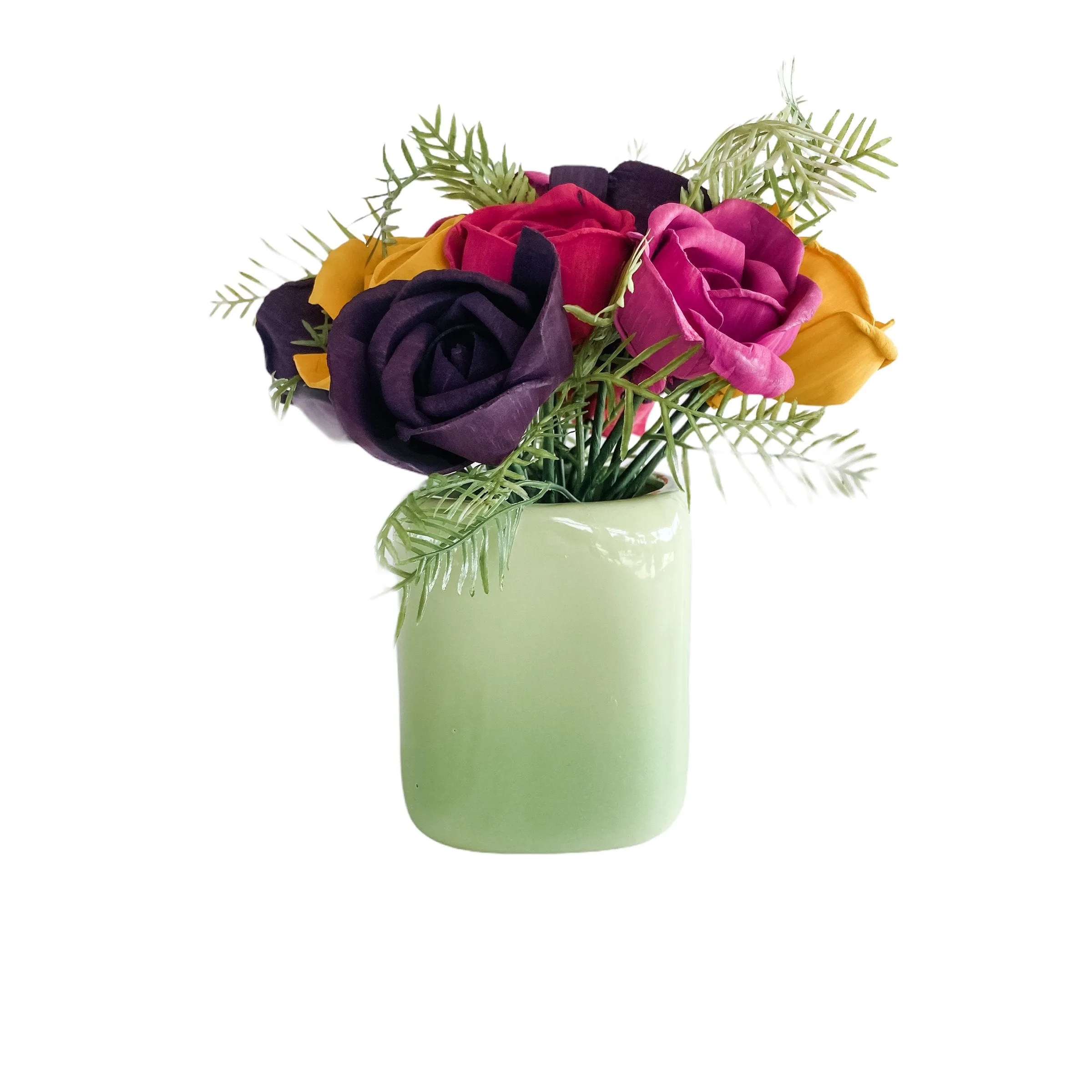 Green Ombre - Garden Picked Tropical Sola Flower Centerpiece