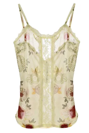 GROSELLA Printed Lace Top