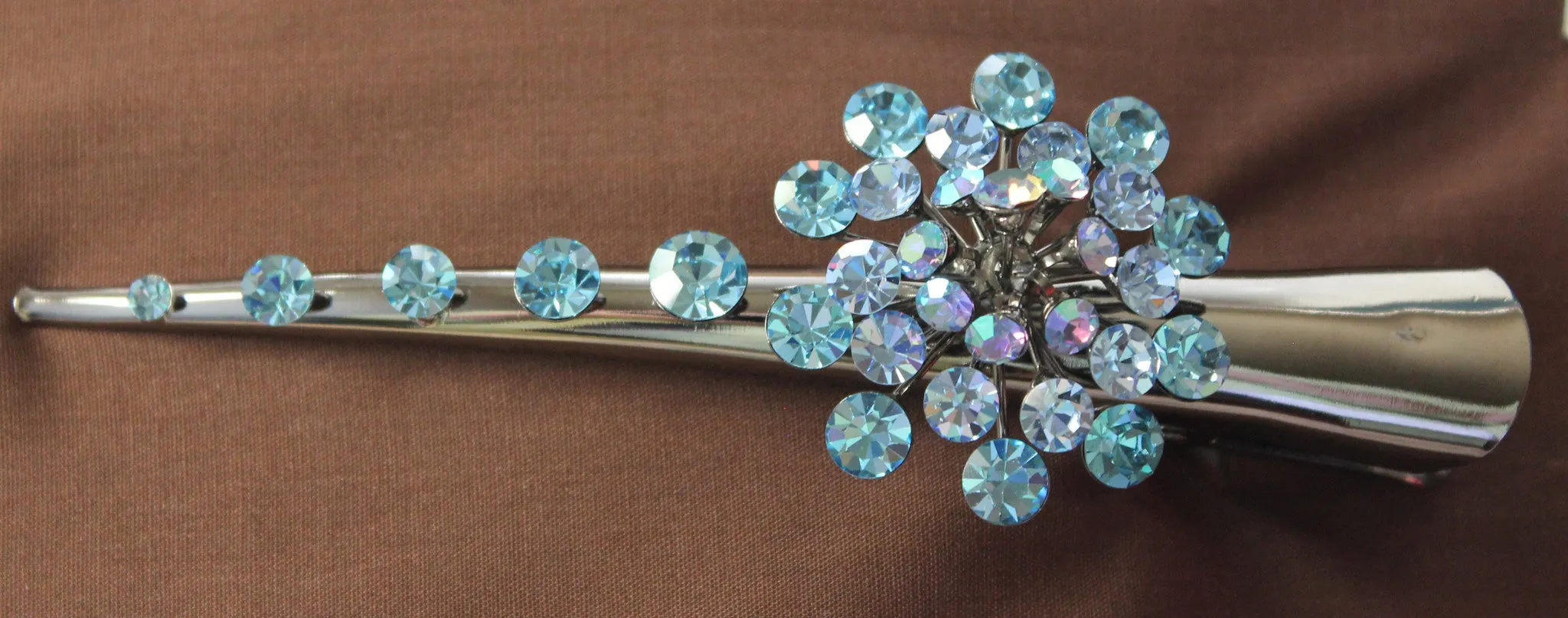 Hair Clip 212 Snap Hair Crystal Blue Hair Clip Shieno