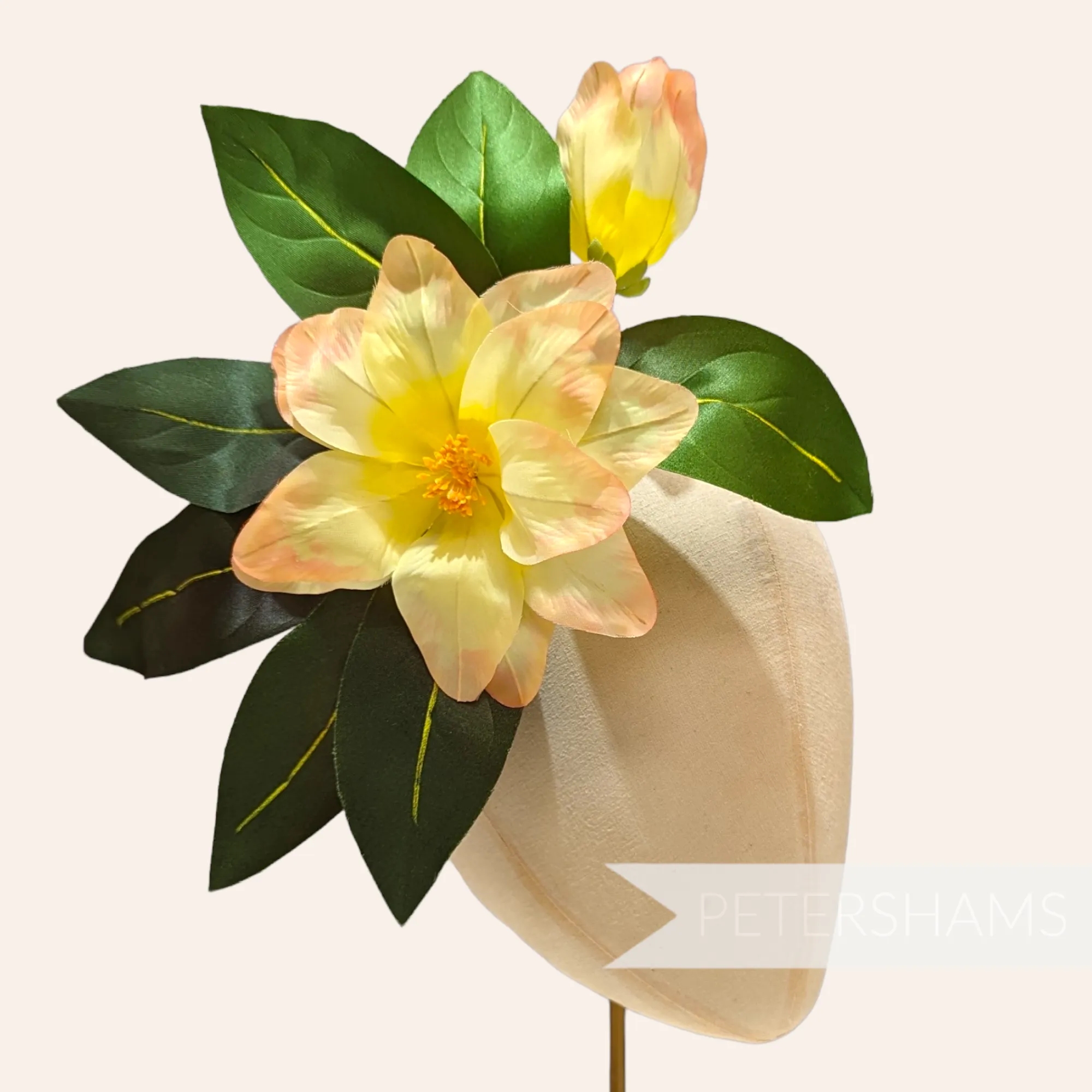 'Joan' Extra Large Satin & Silk Vintage Tropical 1950/60's Czech Millinery Flower