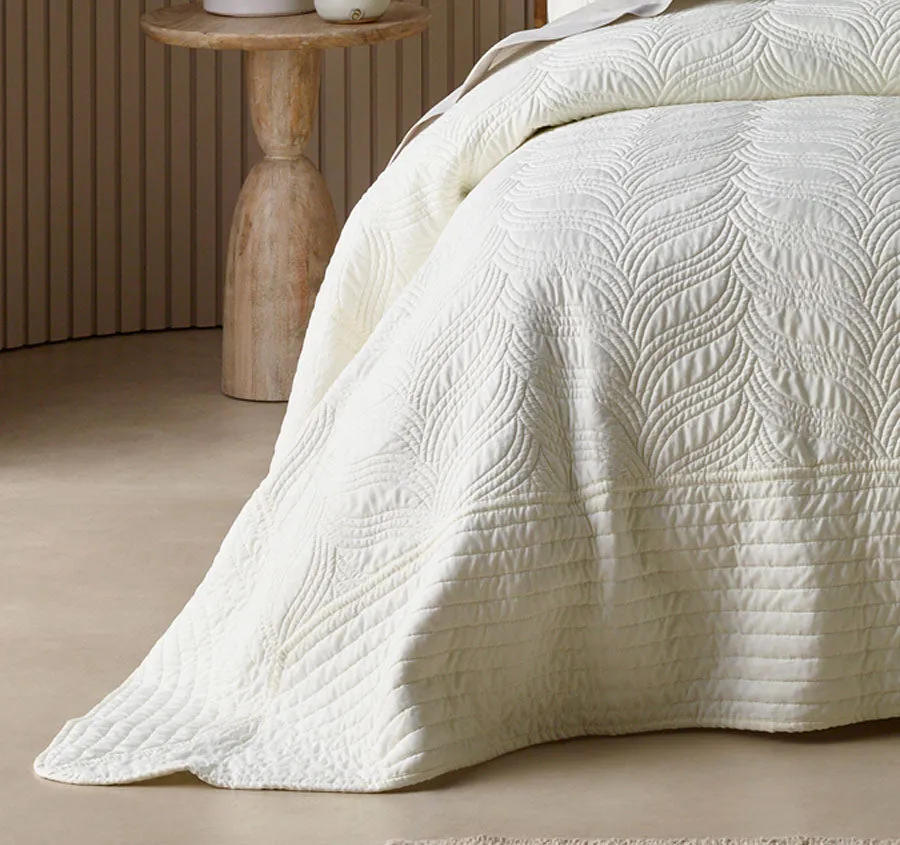 Kamala Bedspread Set Range Cream