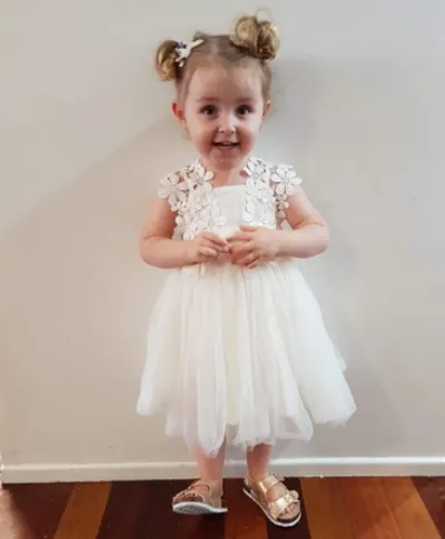 Layla Girls White Tutu Dress