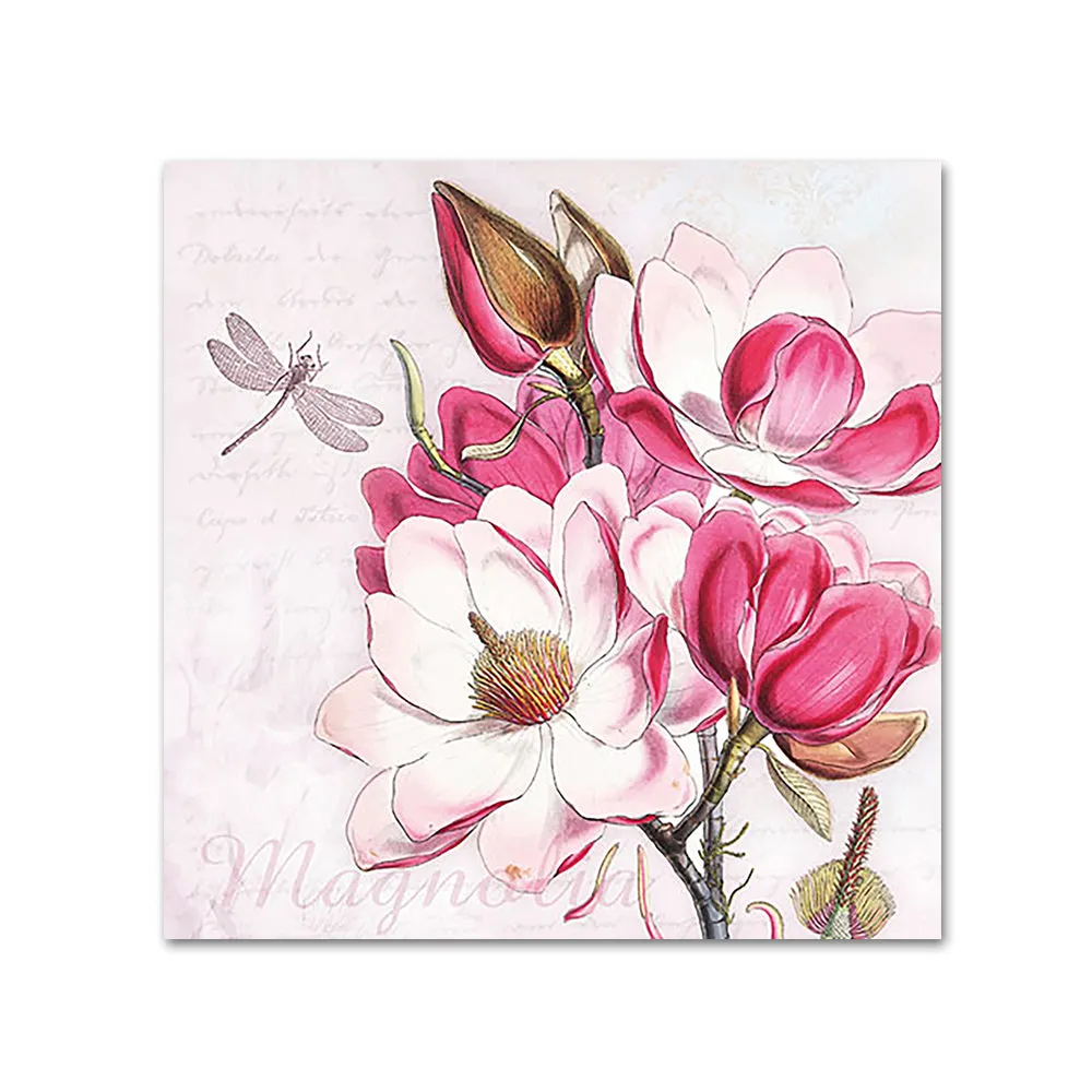 Magdalena Magnolia Paper Beverage Napkins