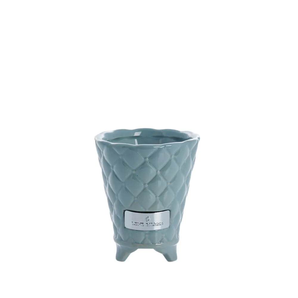 Precious flower pot Ø10 H12 
light blue