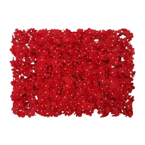 Red Flower Panel Wedding Backdrop Flower Wall Silk Hydrangea Floral Decor