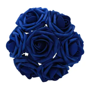 Royal Blue Wedding Flowers Bridal Bouquet Artificial Roses