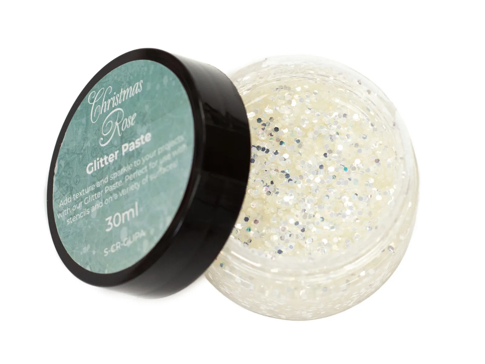 Snowfall Sparkling White Glitter Paste - Sara Signature