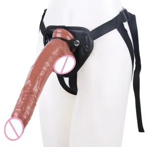 Strapless Strap-on Realistic Dildo - 12 inch Long Dildos Anal Plug Female Sex Toys for Lesbian