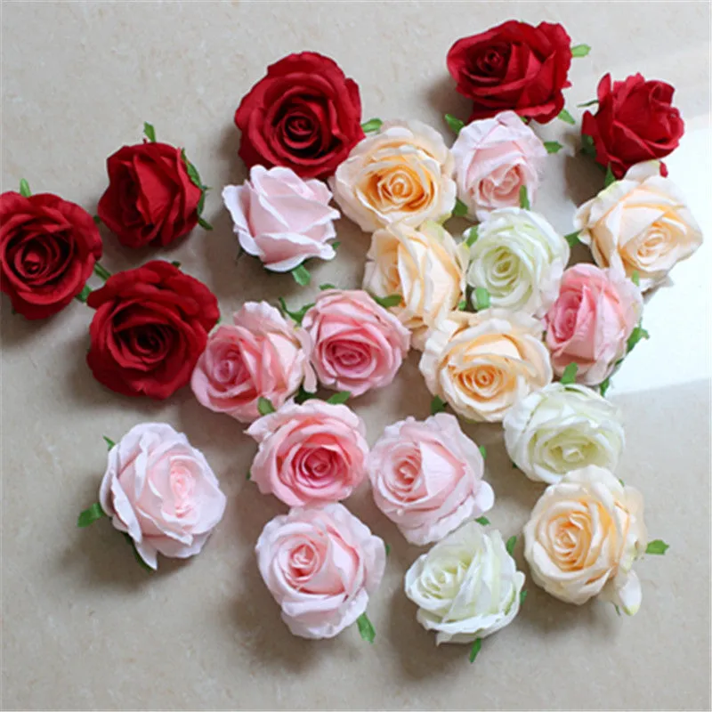 Wholesale Silk Roses Heads 3 inch