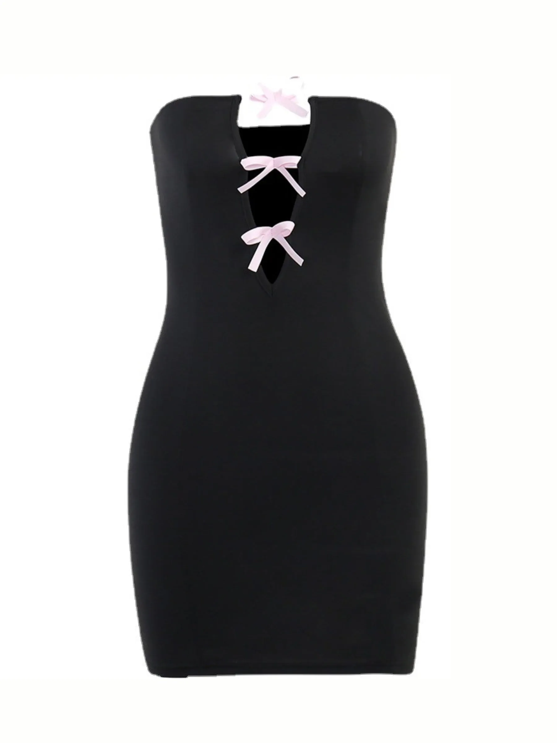 Zena Bow Detail Mini Dress